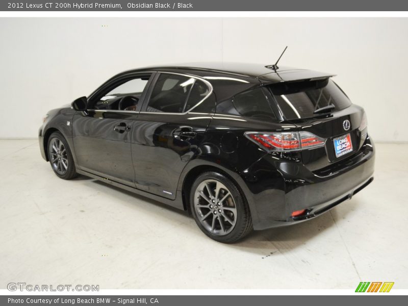 Obsidian Black / Black 2012 Lexus CT 200h Hybrid Premium
