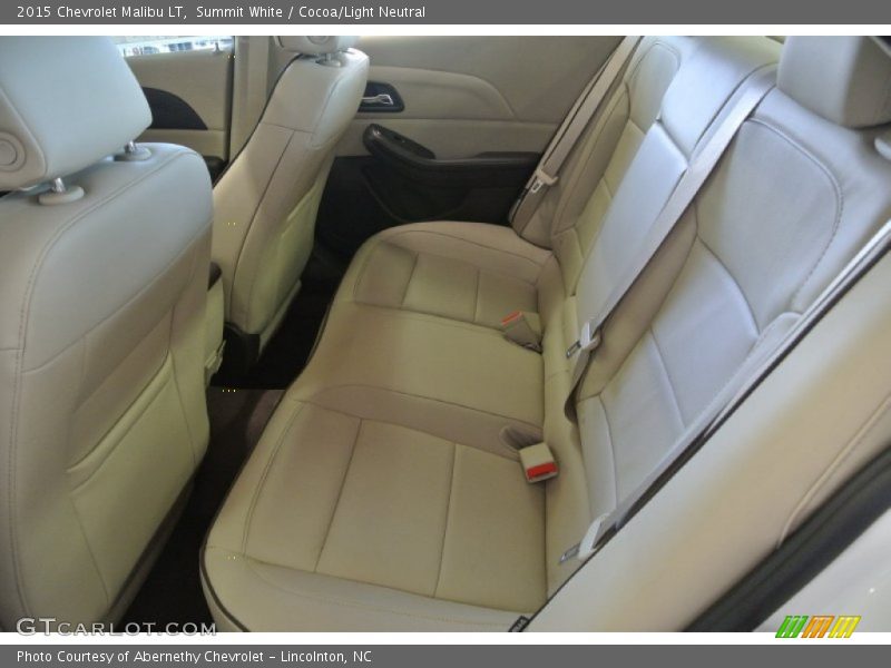 Rear Seat of 2015 Malibu LT