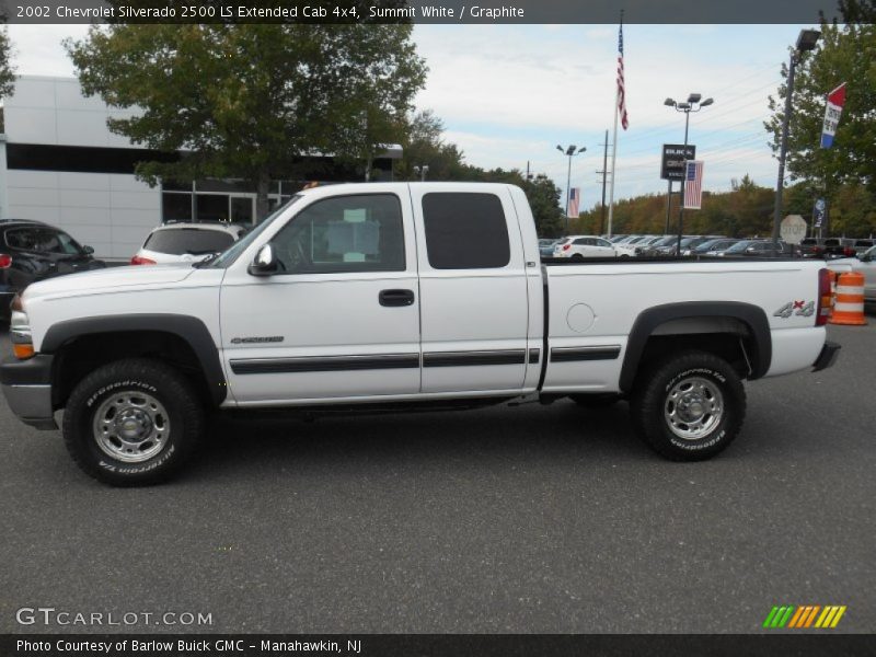 Summit White / Graphite 2002 Chevrolet Silverado 2500 LS Extended Cab 4x4