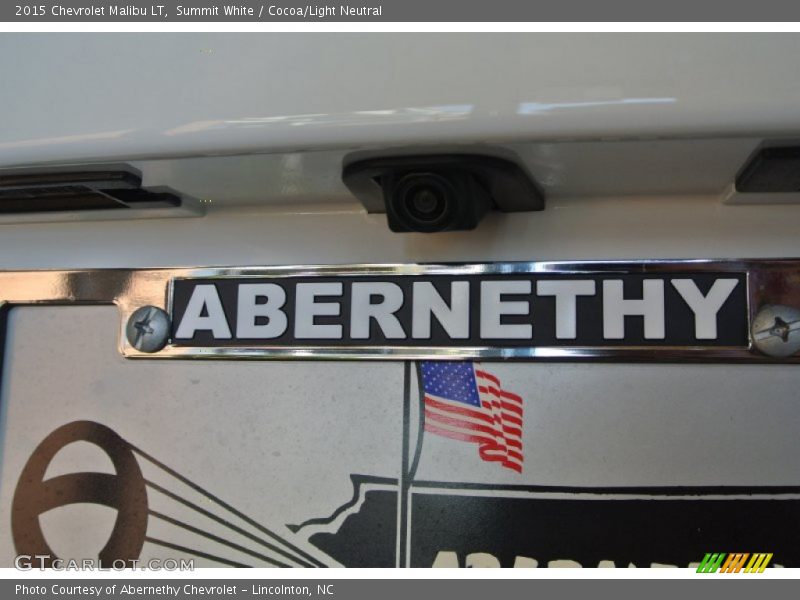 Summit White / Cocoa/Light Neutral 2015 Chevrolet Malibu LT