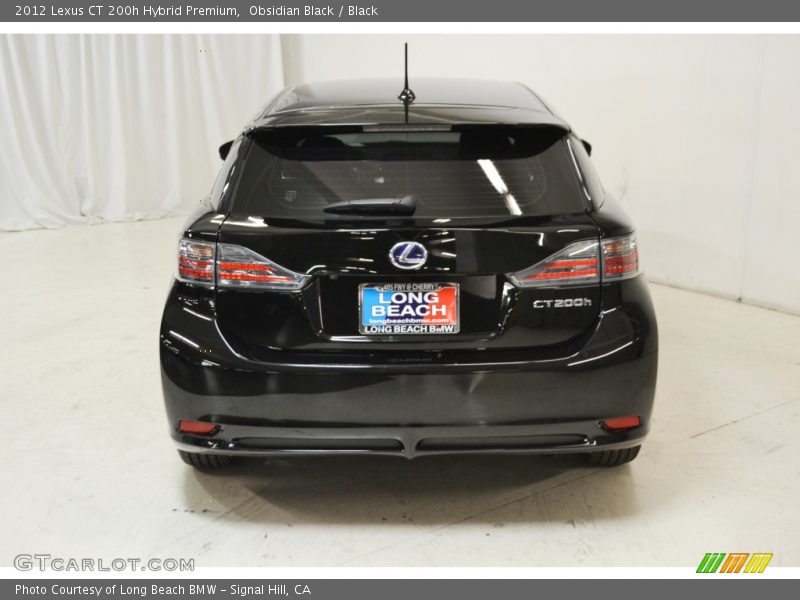 Obsidian Black / Black 2012 Lexus CT 200h Hybrid Premium