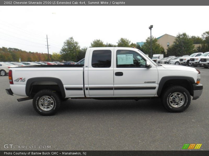 Summit White / Graphite 2002 Chevrolet Silverado 2500 LS Extended Cab 4x4