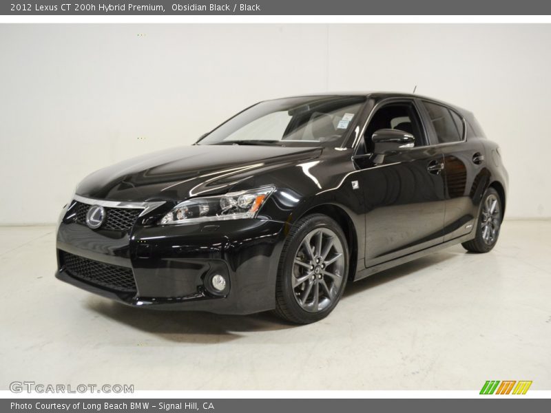 Obsidian Black / Black 2012 Lexus CT 200h Hybrid Premium