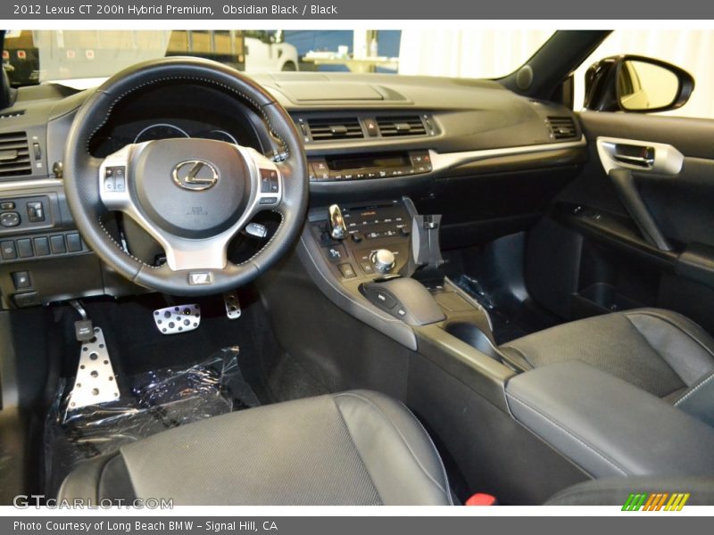 Obsidian Black / Black 2012 Lexus CT 200h Hybrid Premium