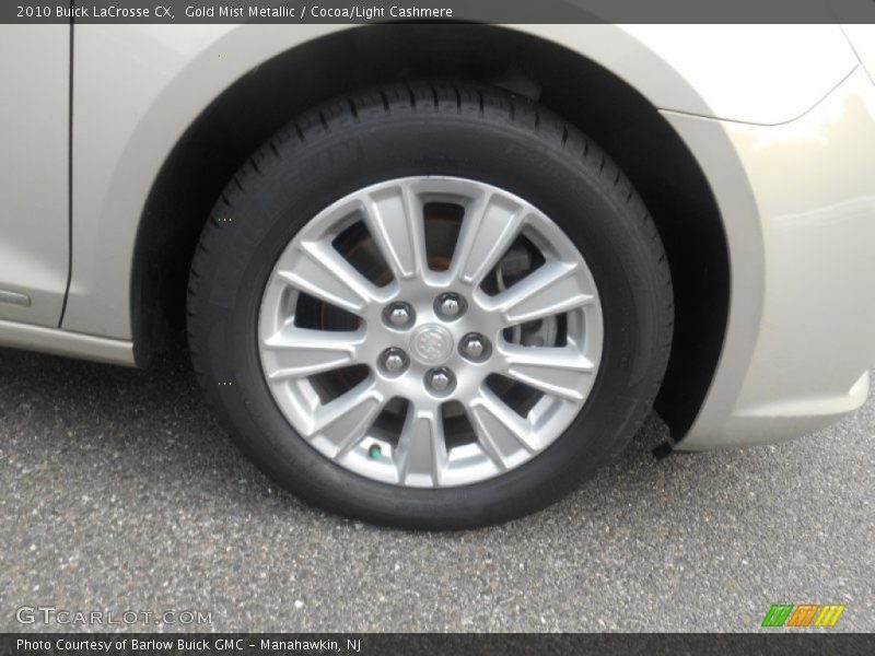 Gold Mist Metallic / Cocoa/Light Cashmere 2010 Buick LaCrosse CX