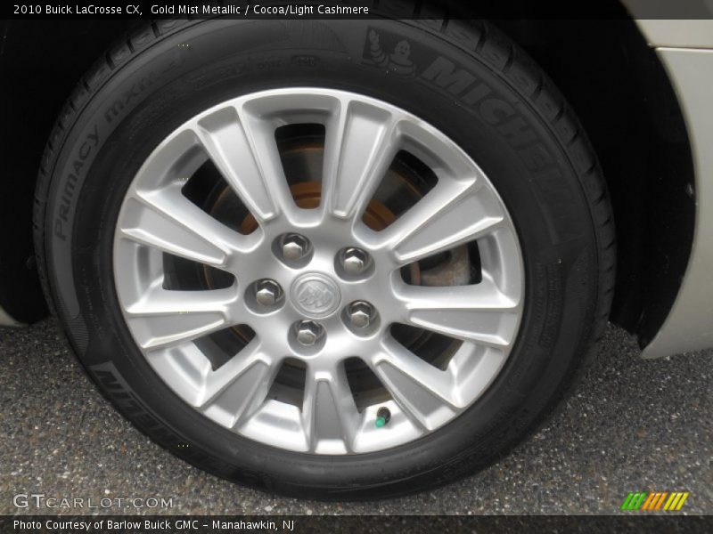 Gold Mist Metallic / Cocoa/Light Cashmere 2010 Buick LaCrosse CX