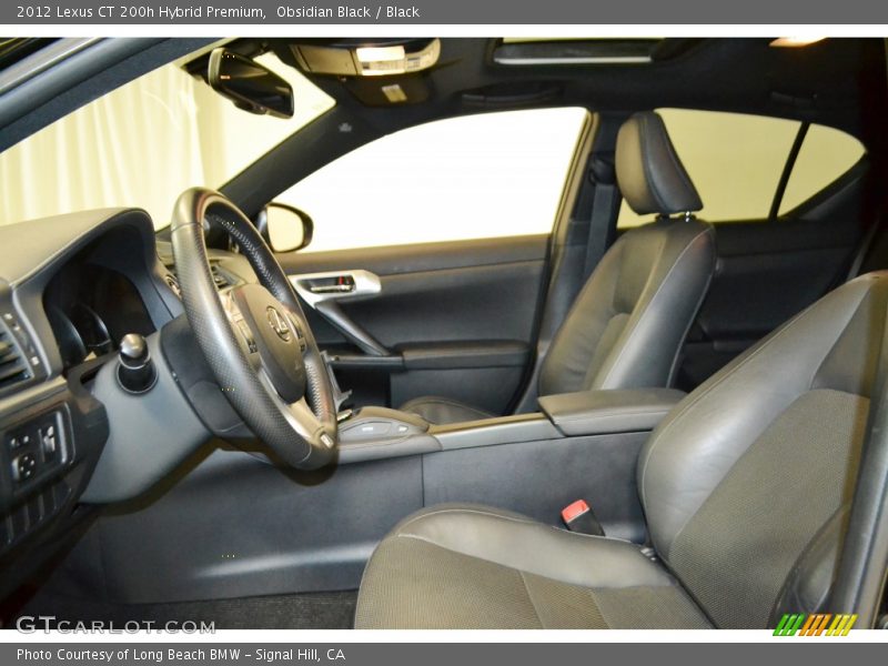 Obsidian Black / Black 2012 Lexus CT 200h Hybrid Premium