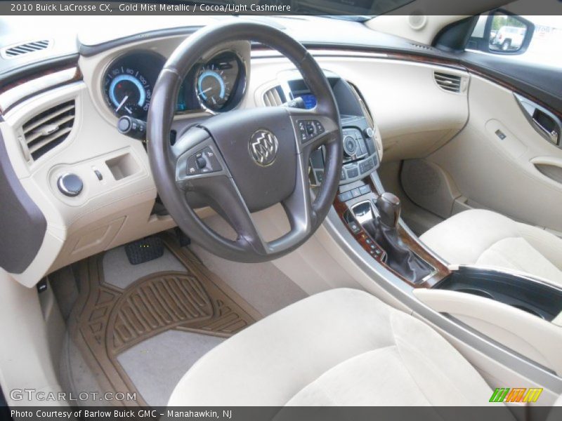 Gold Mist Metallic / Cocoa/Light Cashmere 2010 Buick LaCrosse CX