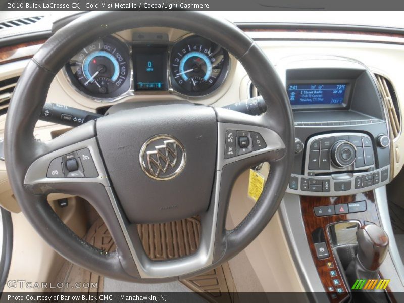 Gold Mist Metallic / Cocoa/Light Cashmere 2010 Buick LaCrosse CX