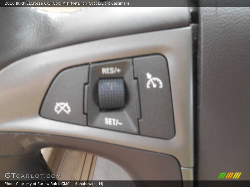 Gold Mist Metallic / Cocoa/Light Cashmere 2010 Buick LaCrosse CX