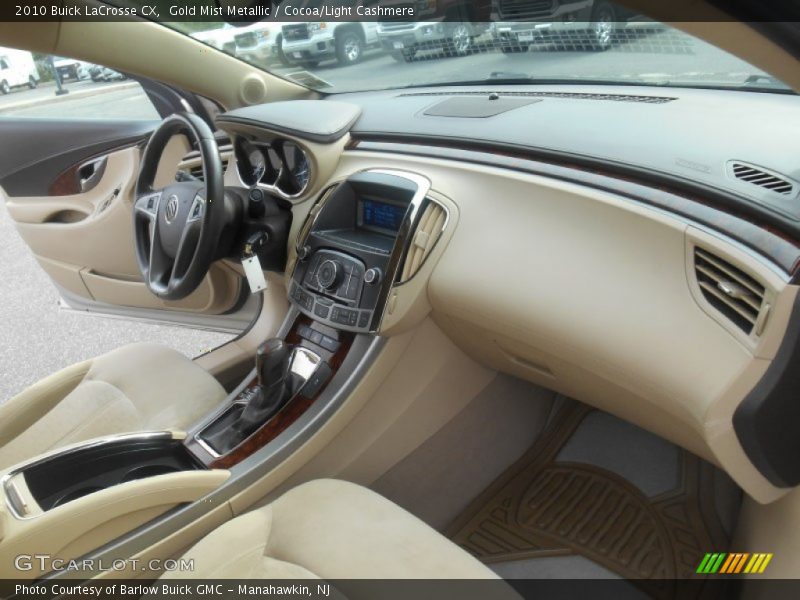 Gold Mist Metallic / Cocoa/Light Cashmere 2010 Buick LaCrosse CX