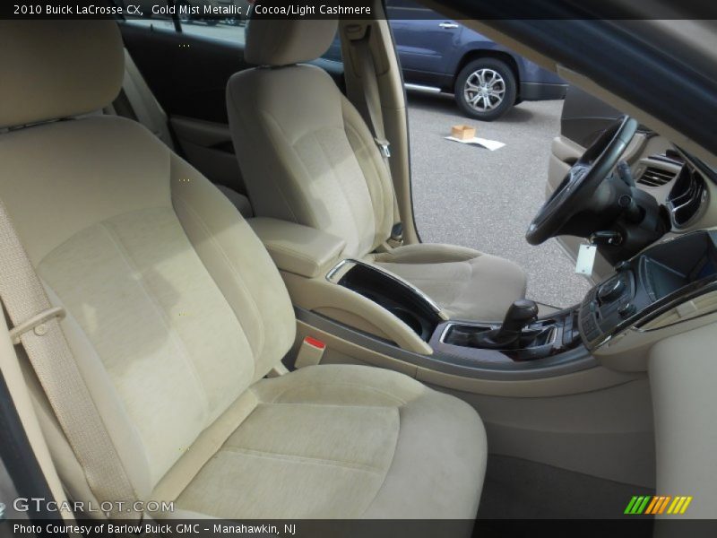 Gold Mist Metallic / Cocoa/Light Cashmere 2010 Buick LaCrosse CX
