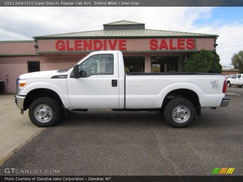 Oxford White / Steel Gray 2011 Ford F250 Super Duty XL Regular Cab 4x4