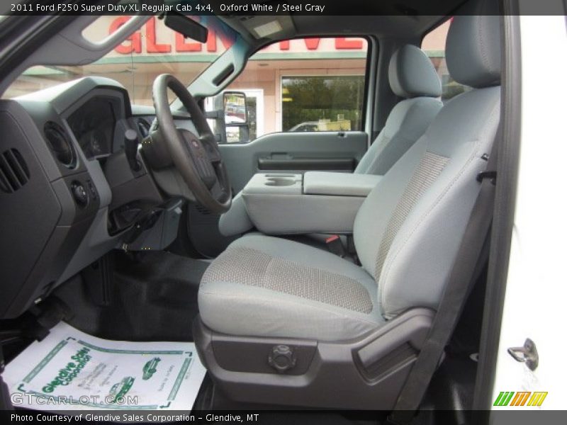 Oxford White / Steel Gray 2011 Ford F250 Super Duty XL Regular Cab 4x4
