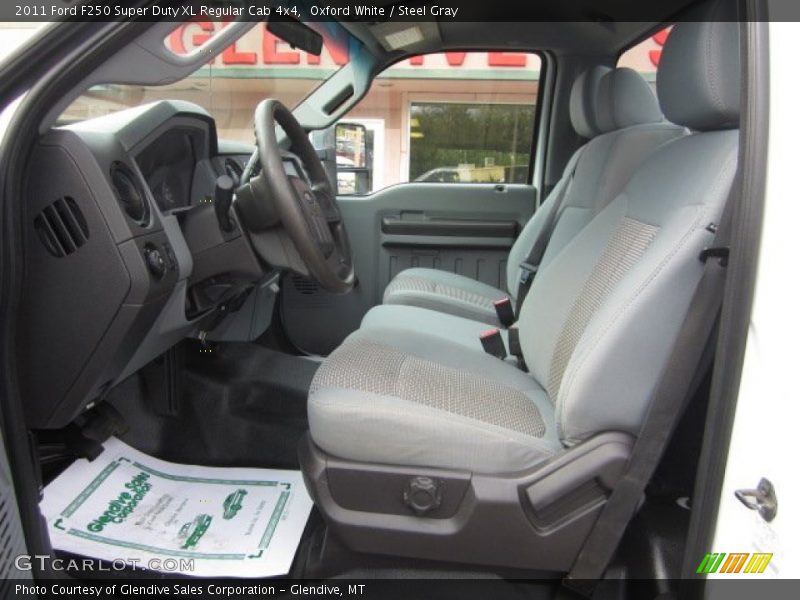 Oxford White / Steel Gray 2011 Ford F250 Super Duty XL Regular Cab 4x4