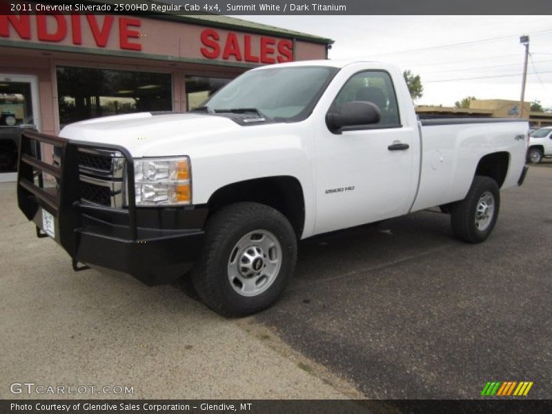 Summit White / Dark Titanium 2011 Chevrolet Silverado 2500HD Regular Cab 4x4