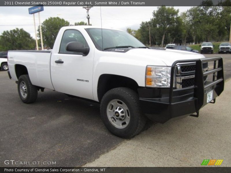 Summit White / Dark Titanium 2011 Chevrolet Silverado 2500HD Regular Cab 4x4