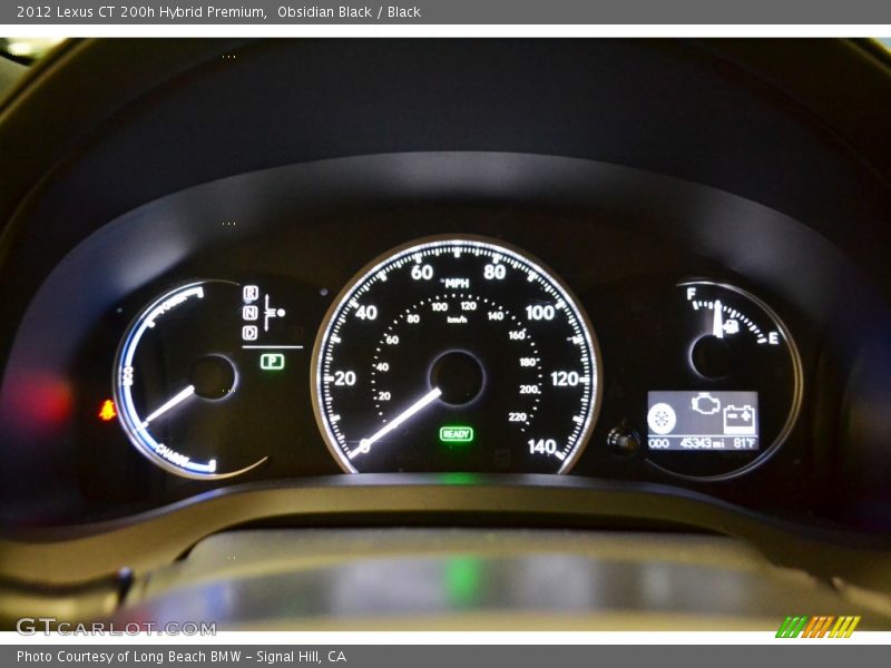 Obsidian Black / Black 2012 Lexus CT 200h Hybrid Premium