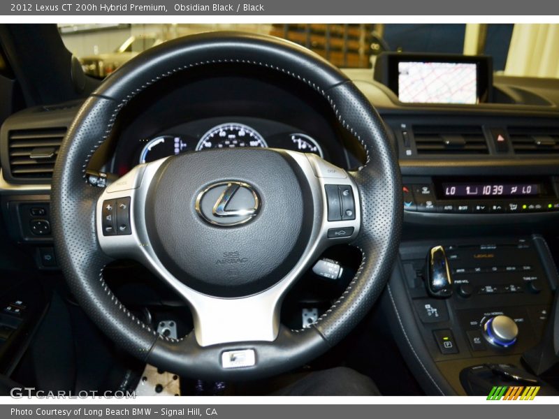Obsidian Black / Black 2012 Lexus CT 200h Hybrid Premium