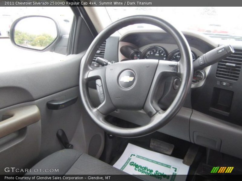 Summit White / Dark Titanium 2011 Chevrolet Silverado 2500HD Regular Cab 4x4