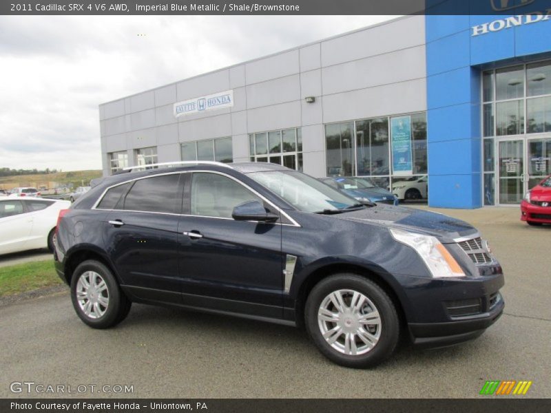 Imperial Blue Metallic / Shale/Brownstone 2011 Cadillac SRX 4 V6 AWD