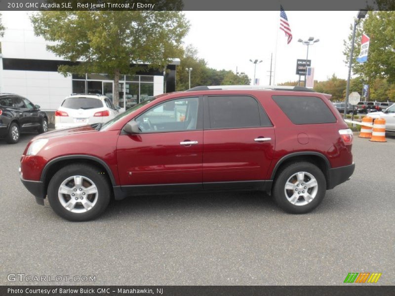 Red Jewel Tintcoat / Ebony 2010 GMC Acadia SLE