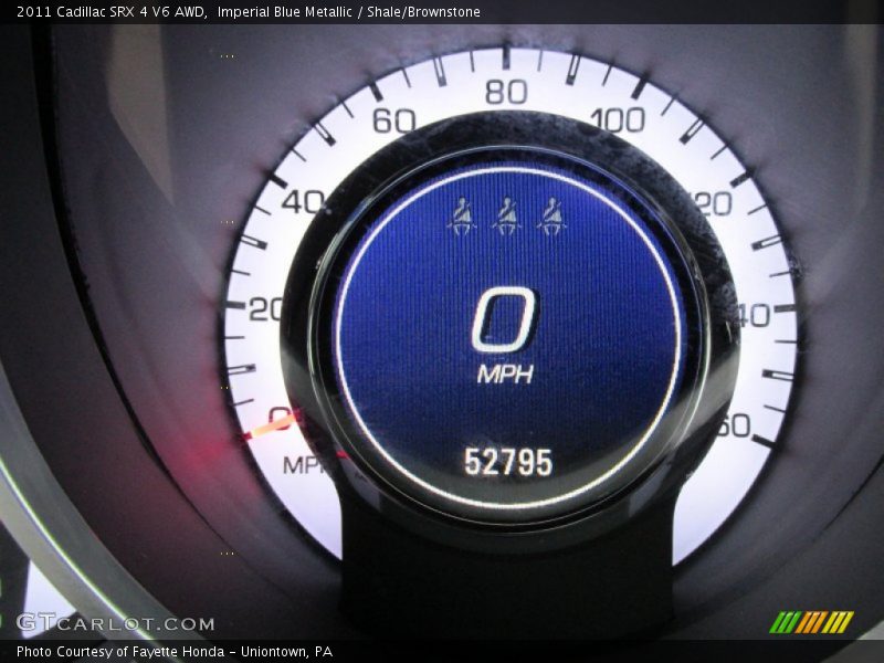 Imperial Blue Metallic / Shale/Brownstone 2011 Cadillac SRX 4 V6 AWD