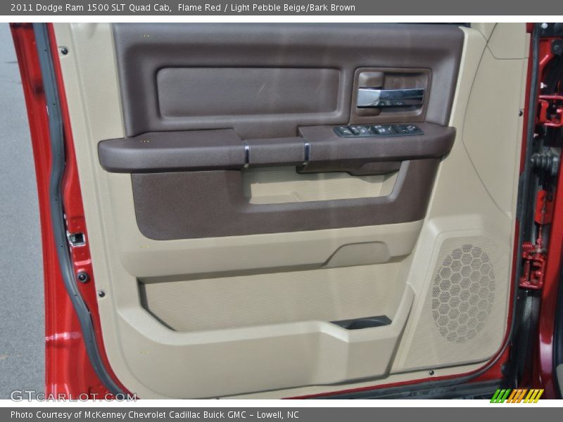 Flame Red / Light Pebble Beige/Bark Brown 2011 Dodge Ram 1500 SLT Quad Cab