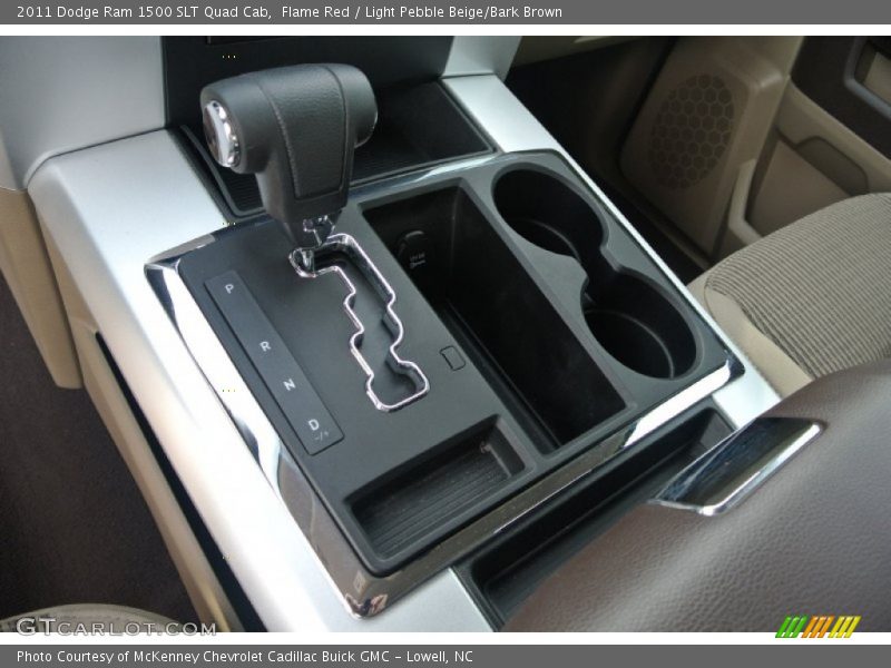 Flame Red / Light Pebble Beige/Bark Brown 2011 Dodge Ram 1500 SLT Quad Cab