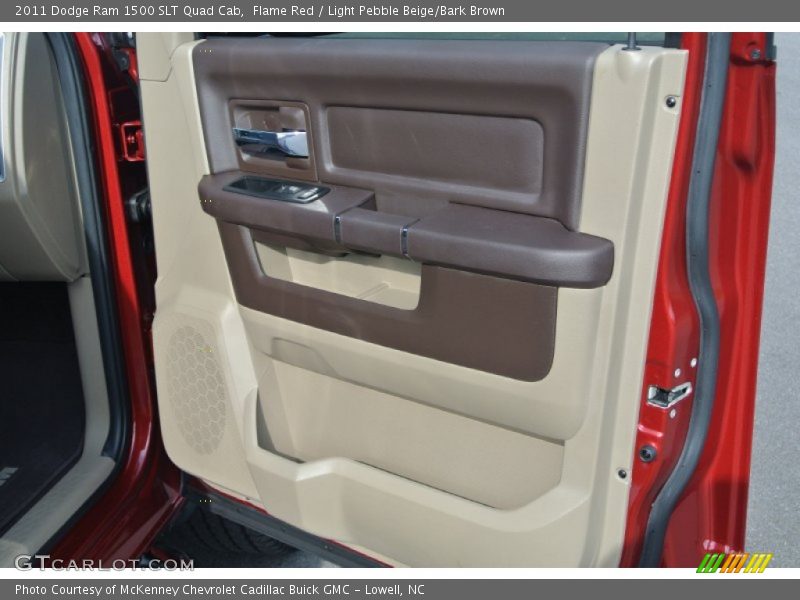Flame Red / Light Pebble Beige/Bark Brown 2011 Dodge Ram 1500 SLT Quad Cab