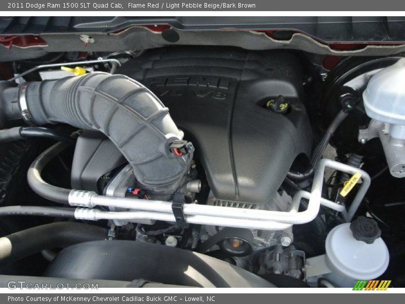 Flame Red / Light Pebble Beige/Bark Brown 2011 Dodge Ram 1500 SLT Quad Cab