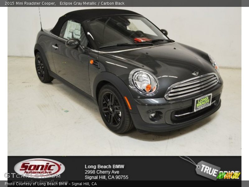  Eclipse Gray Metallic / Carbon Black 2015 Mini Roadster Cooper