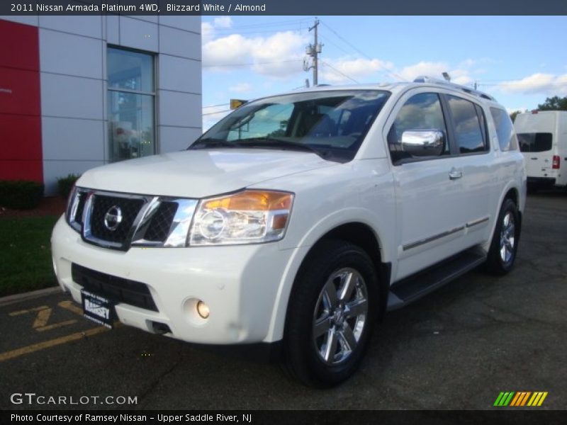 Blizzard White / Almond 2011 Nissan Armada Platinum 4WD