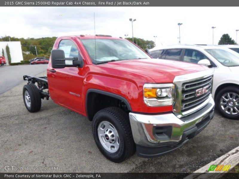 Fire Red / Jet Black/Dark Ash 2015 GMC Sierra 2500HD Regular Cab 4x4 Chassis
