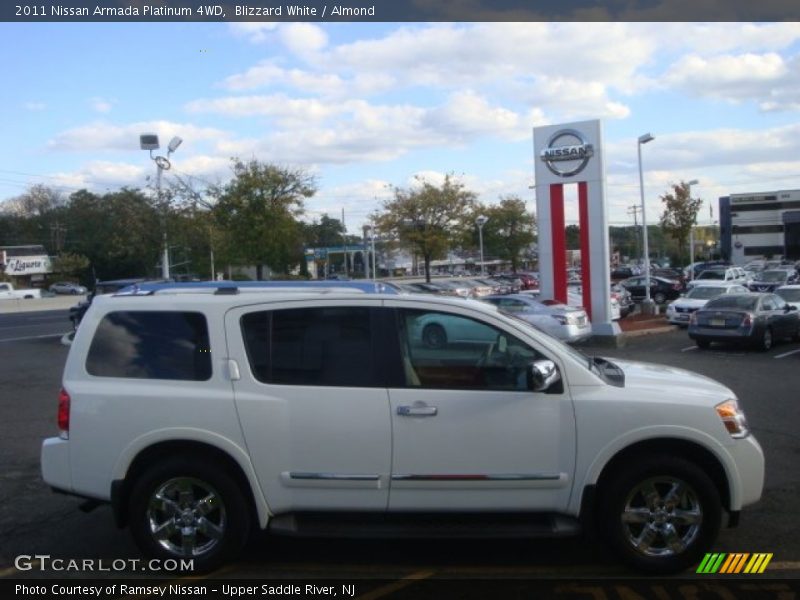 Blizzard White / Almond 2011 Nissan Armada Platinum 4WD