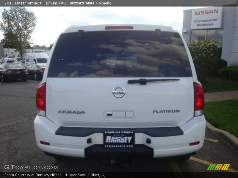 Blizzard White / Almond 2011 Nissan Armada Platinum 4WD
