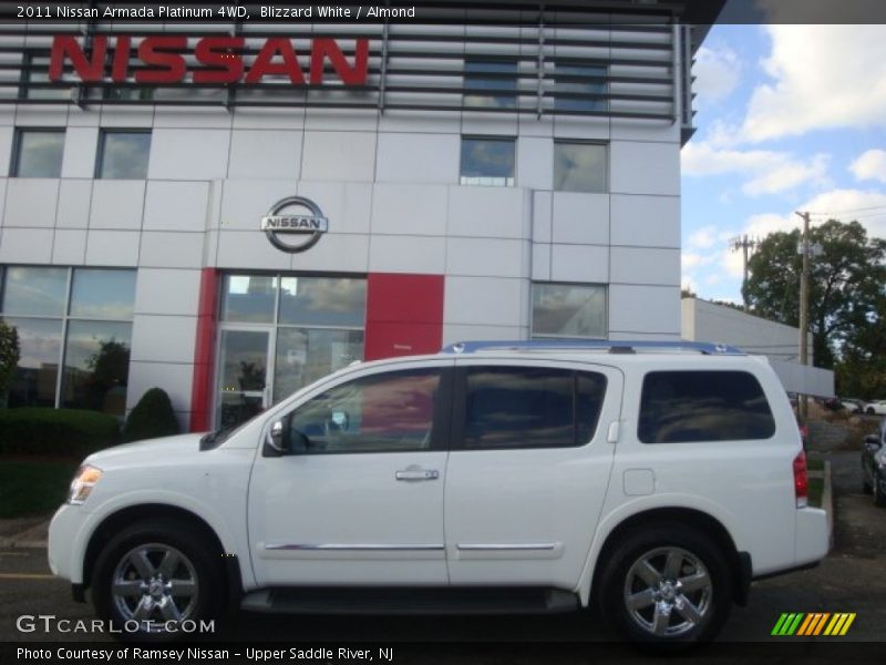 Blizzard White / Almond 2011 Nissan Armada Platinum 4WD