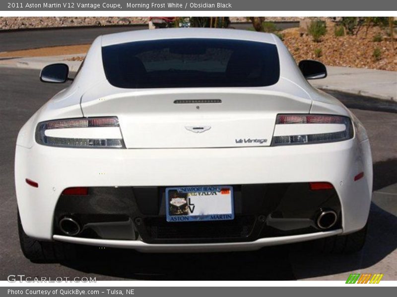 Morning Frost White / Obsidian Black 2011 Aston Martin V12 Vantage Coupe