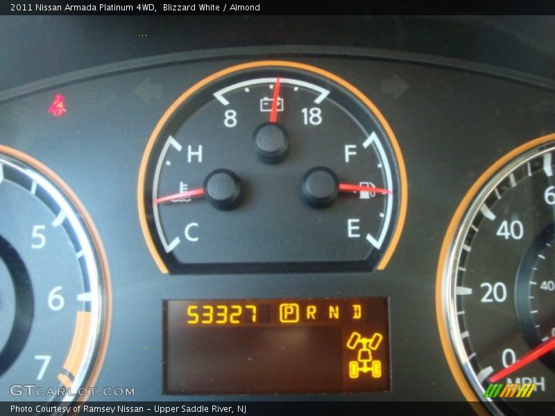 Blizzard White / Almond 2011 Nissan Armada Platinum 4WD