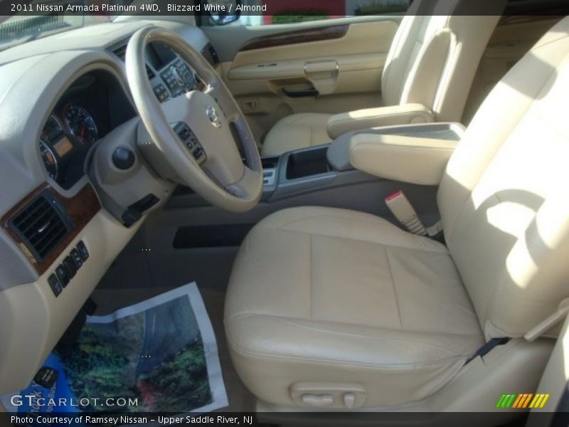 Blizzard White / Almond 2011 Nissan Armada Platinum 4WD