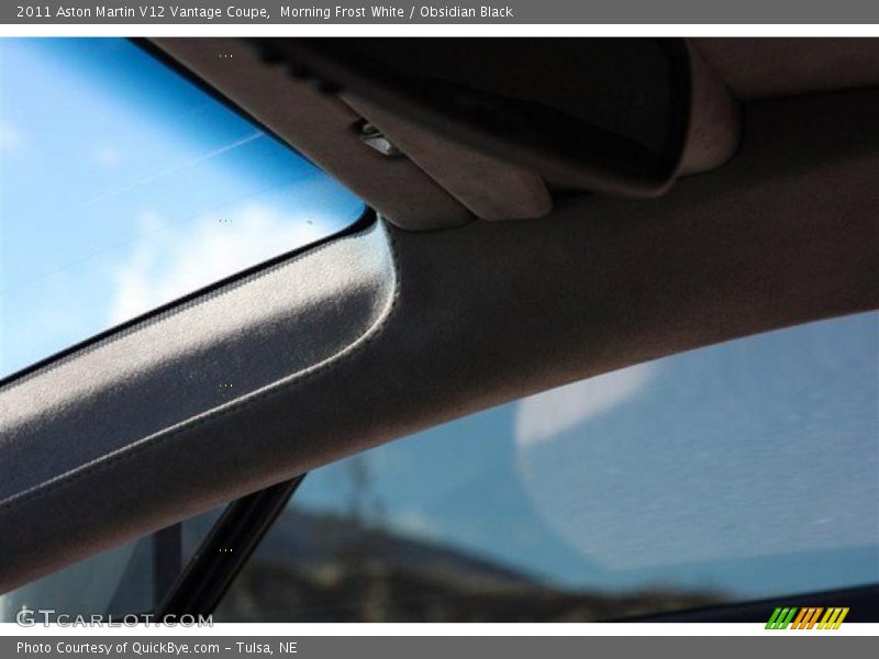 Morning Frost White / Obsidian Black 2011 Aston Martin V12 Vantage Coupe