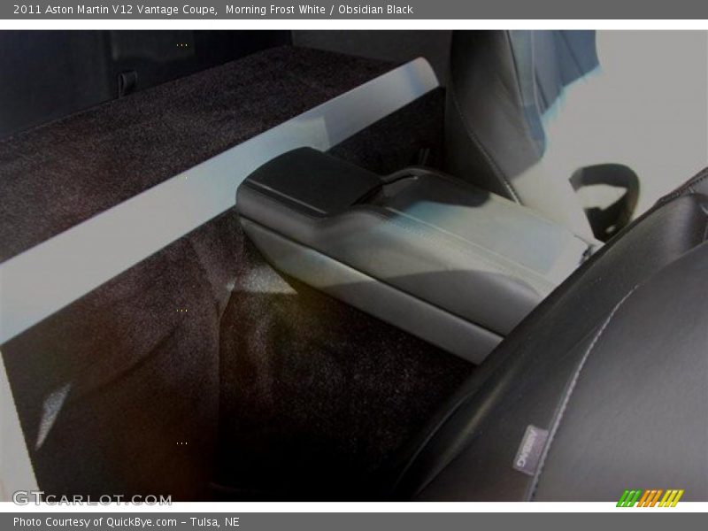 Morning Frost White / Obsidian Black 2011 Aston Martin V12 Vantage Coupe