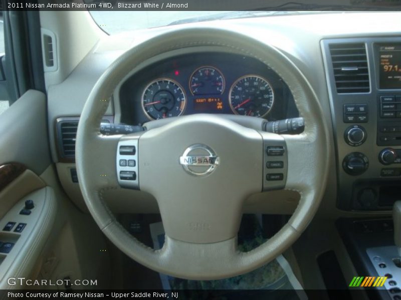 Blizzard White / Almond 2011 Nissan Armada Platinum 4WD