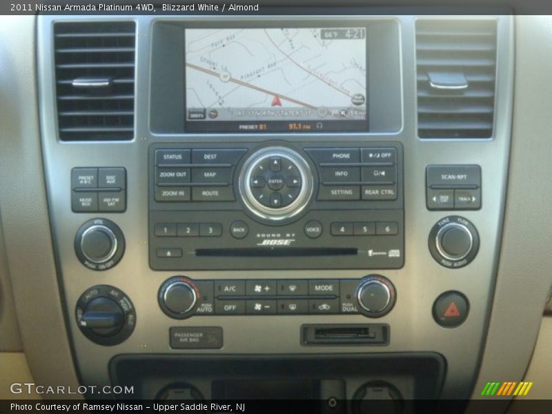 Blizzard White / Almond 2011 Nissan Armada Platinum 4WD