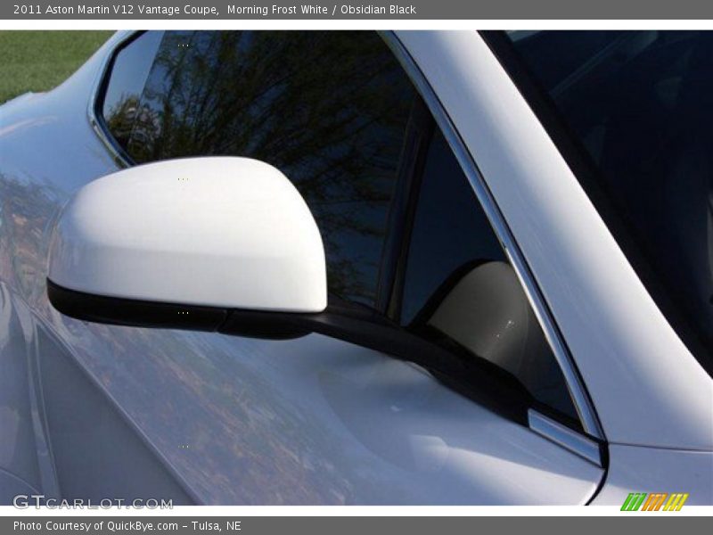 Morning Frost White / Obsidian Black 2011 Aston Martin V12 Vantage Coupe