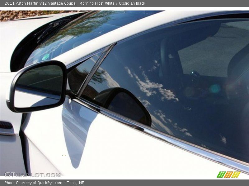 Morning Frost White / Obsidian Black 2011 Aston Martin V12 Vantage Coupe