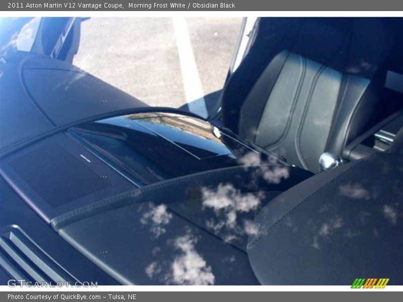 Morning Frost White / Obsidian Black 2011 Aston Martin V12 Vantage Coupe