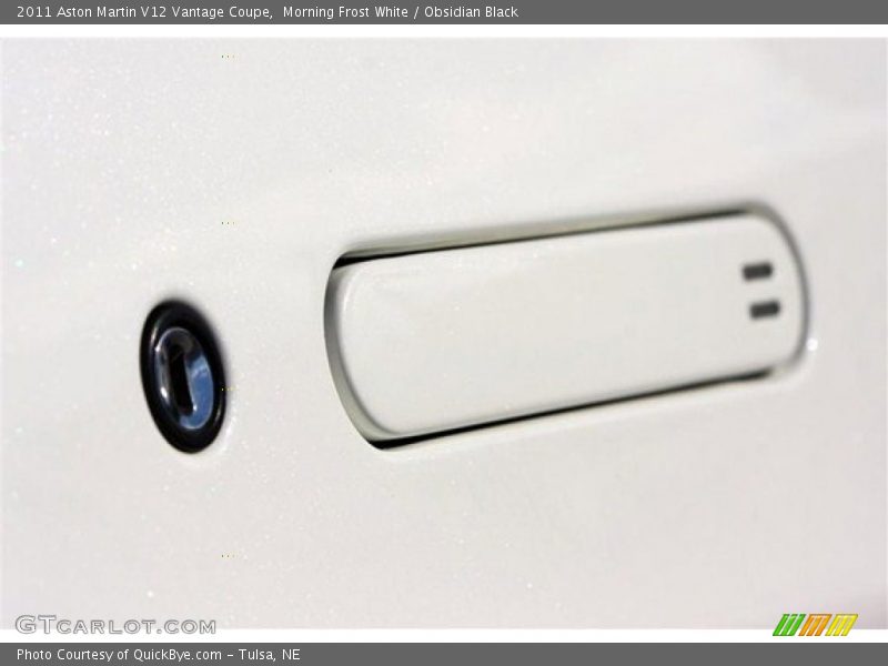 Morning Frost White / Obsidian Black 2011 Aston Martin V12 Vantage Coupe
