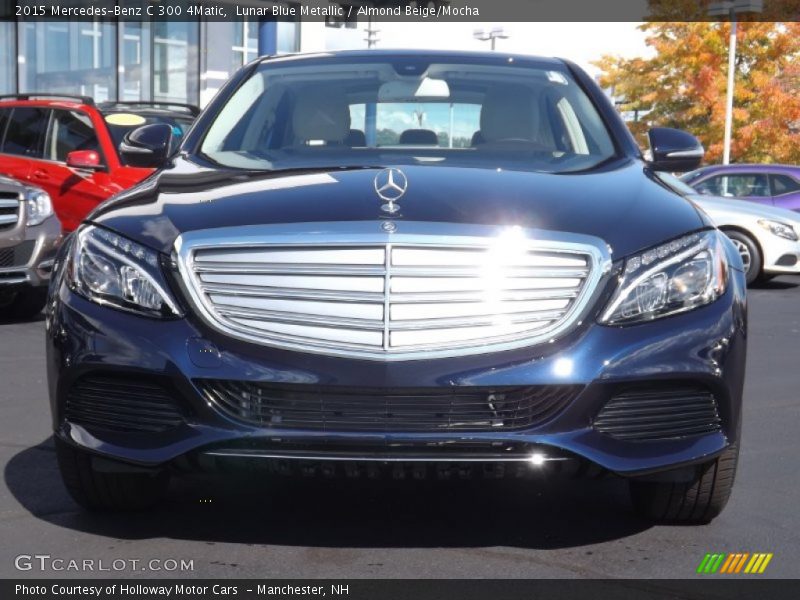 Lunar Blue Metallic / Almond Beige/Mocha 2015 Mercedes-Benz C 300 4Matic