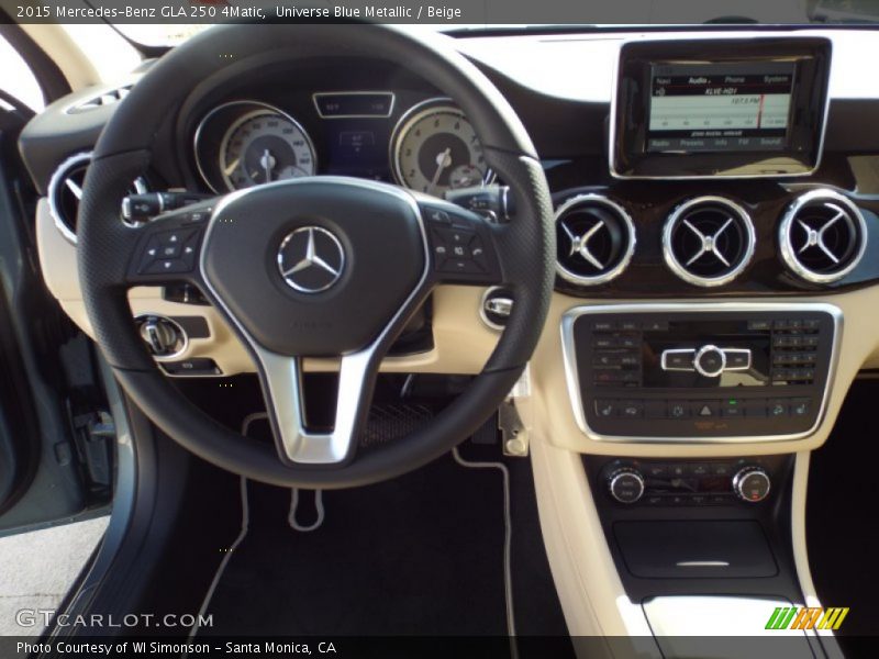 Universe Blue Metallic / Beige 2015 Mercedes-Benz GLA 250 4Matic